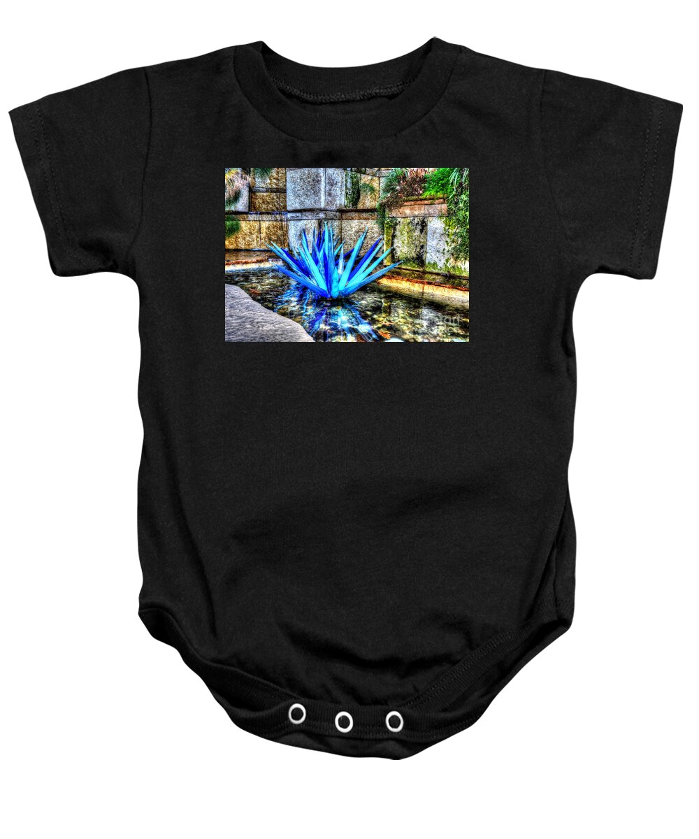 Fountain Baby Onesie featuring the photograph Spikey by Debbi Granruth