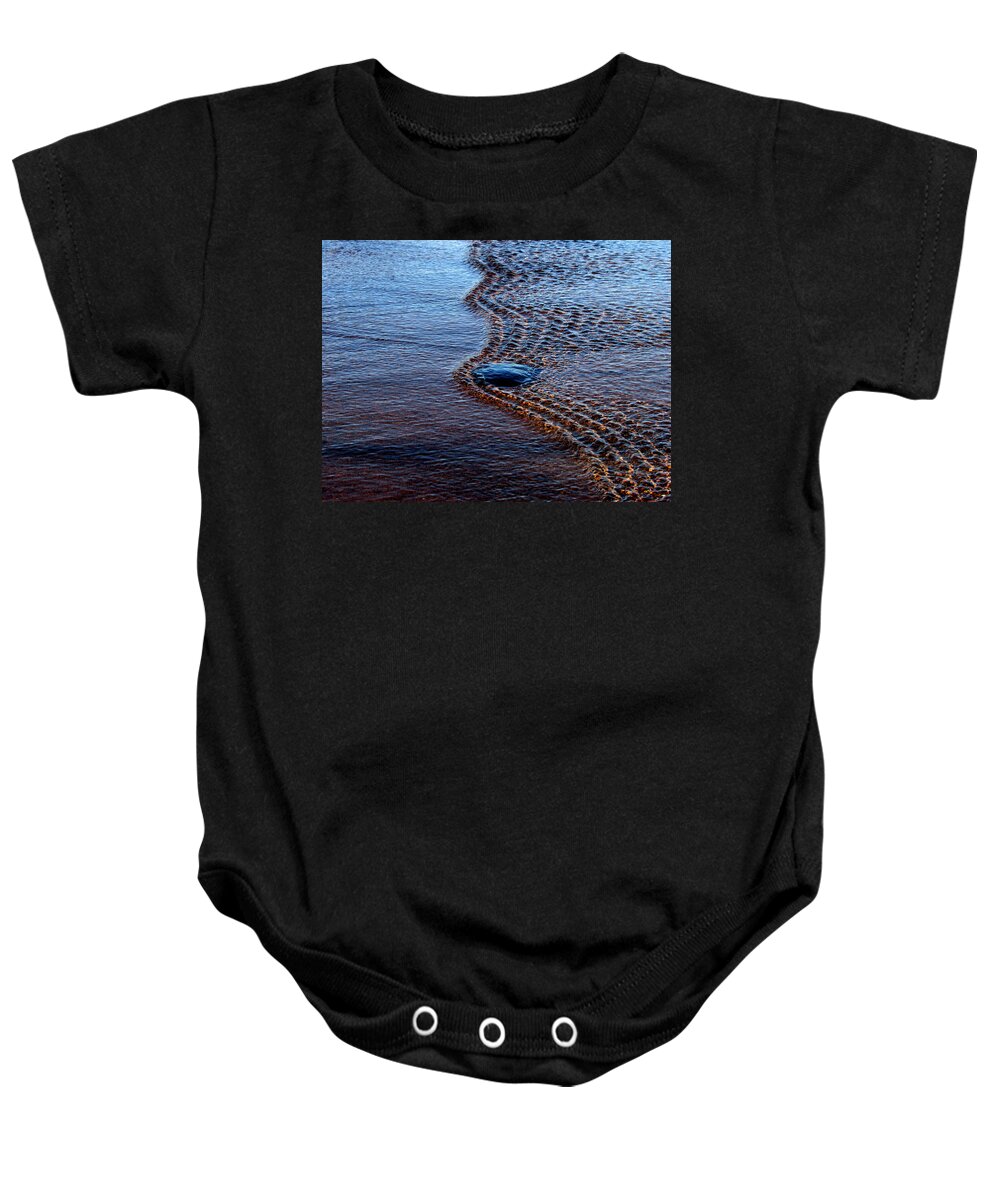 Spring Thaw Baby Onesie featuring the photograph Spring Thaw by Kimberly Mackowski