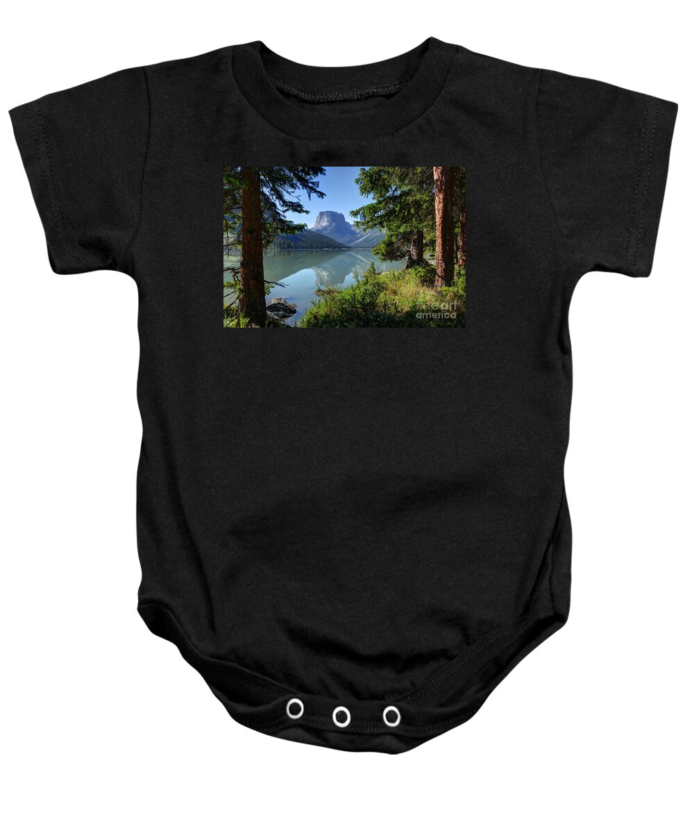 Green Baby Onesie featuring the photograph Squaretop Mountain - Wind River Range by Gary Whitton