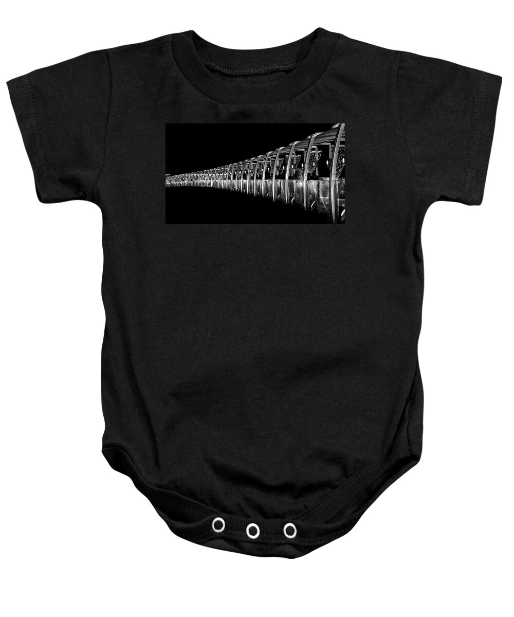 Abstract Baby Onesie featuring the photograph Stairway to Heaven SCP By Denise Dube by Denise Dube