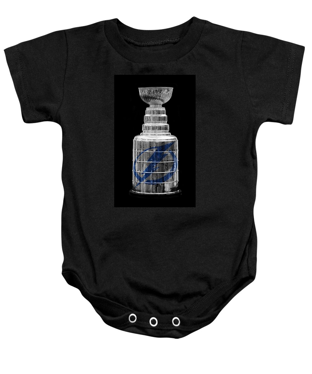Hockey Baby Onesie featuring the photograph Stanley Cup Tampa by Andrew Fare