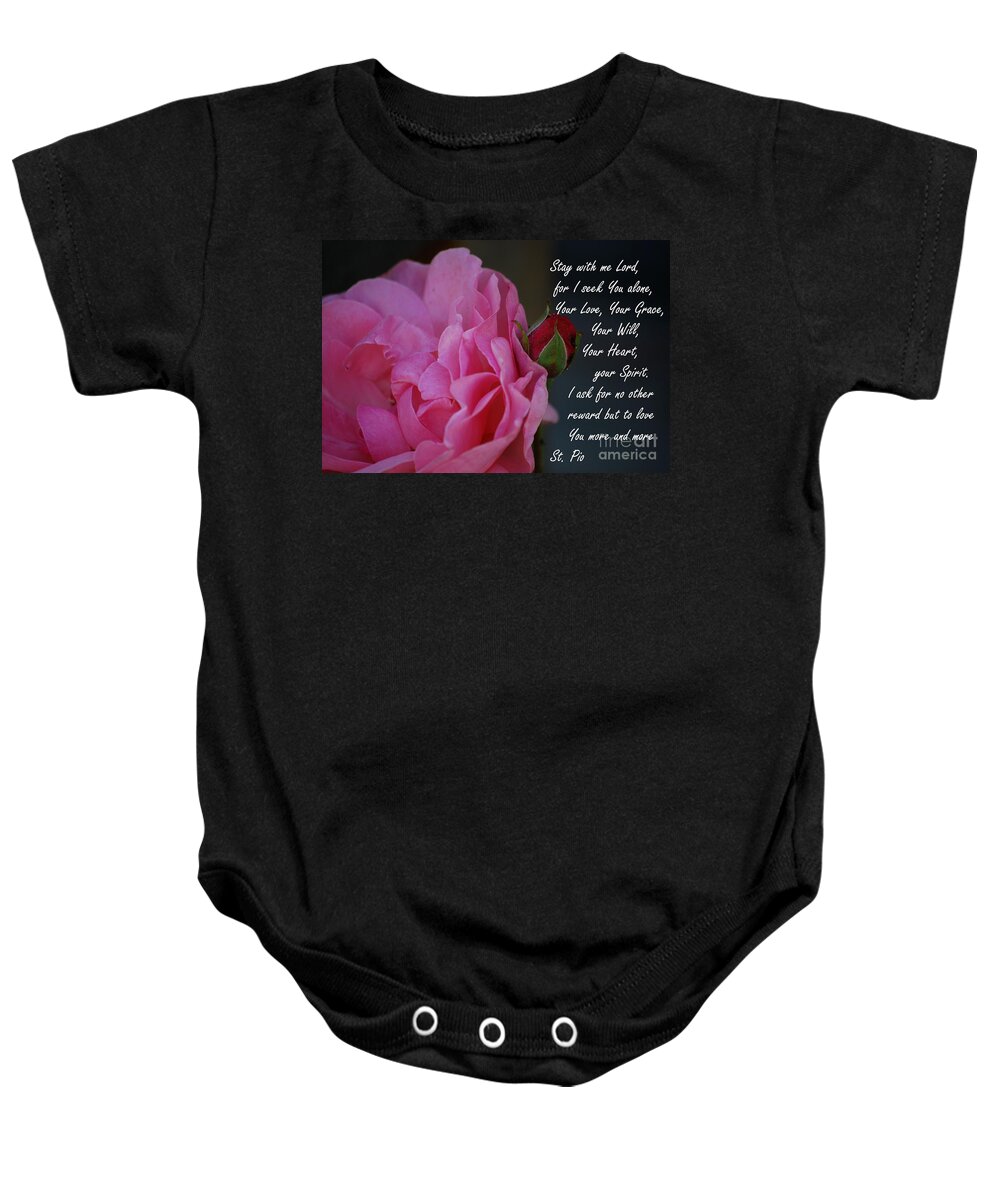 #catholcartgallery Baby Onesie featuring the photograph Stay With Me by Sharon Elliott