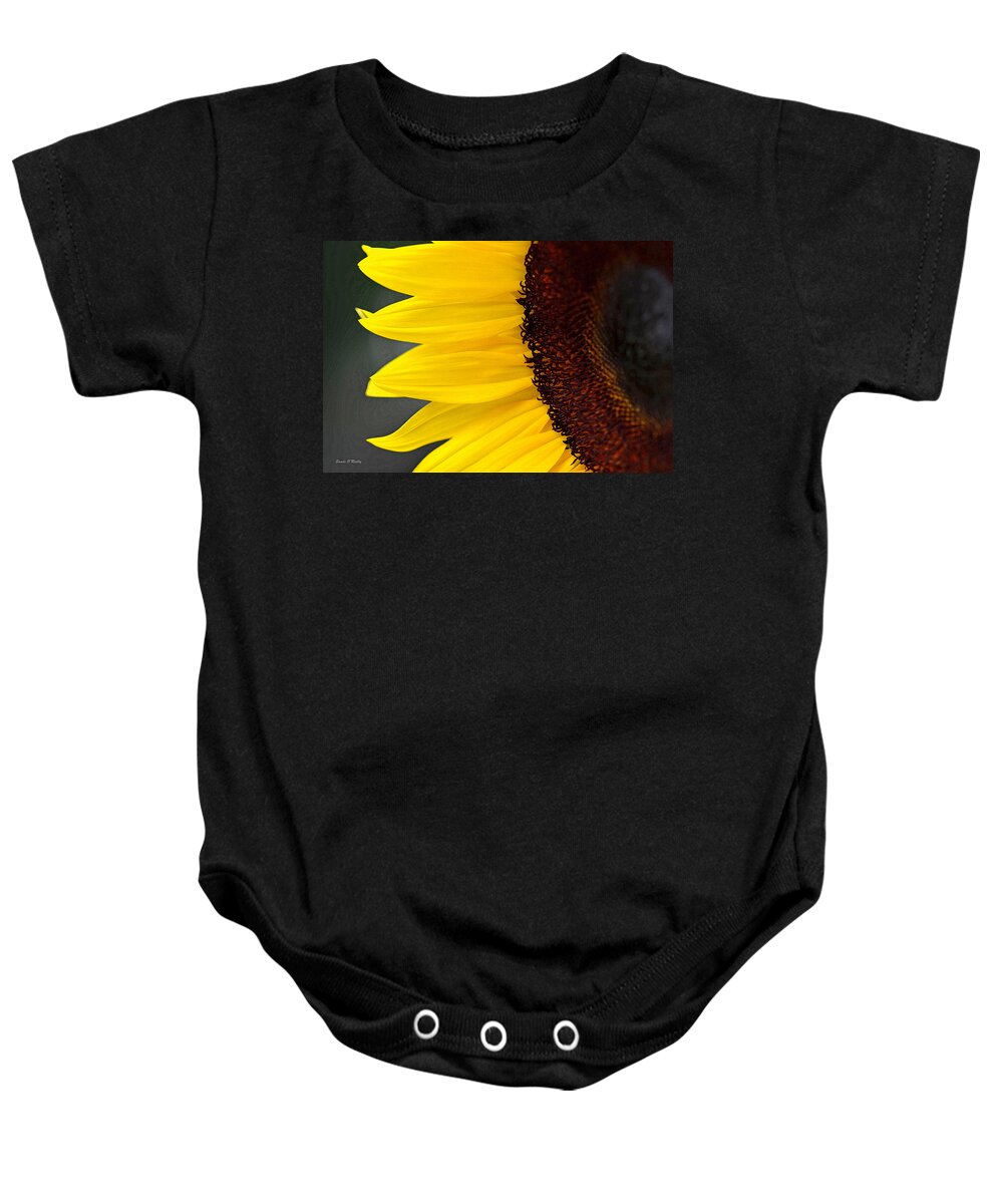 Sunflower Baby Onesie featuring the photograph Sunflower Beauty by Sandi OReilly