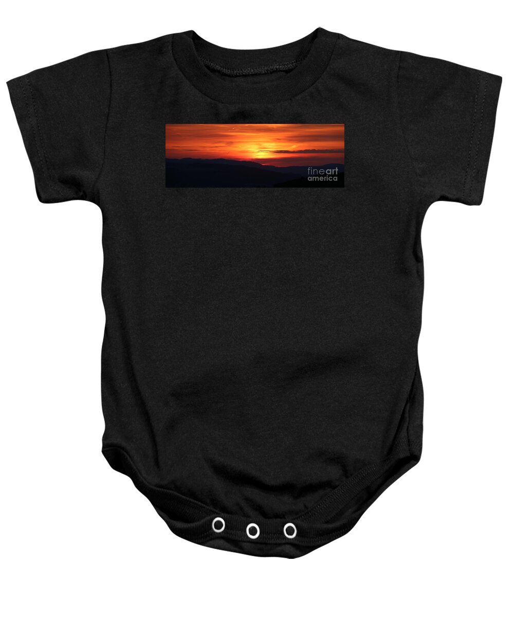Sunset Baby Onesie featuring the photograph Sunset by Amanda Mohler