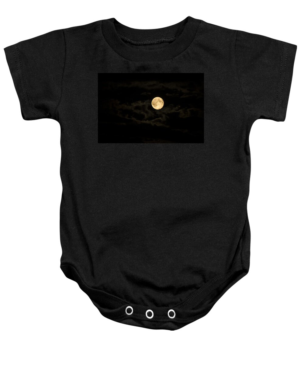 Moon Baby Onesie featuring the photograph Super Moon by Spikey Mouse Photography
