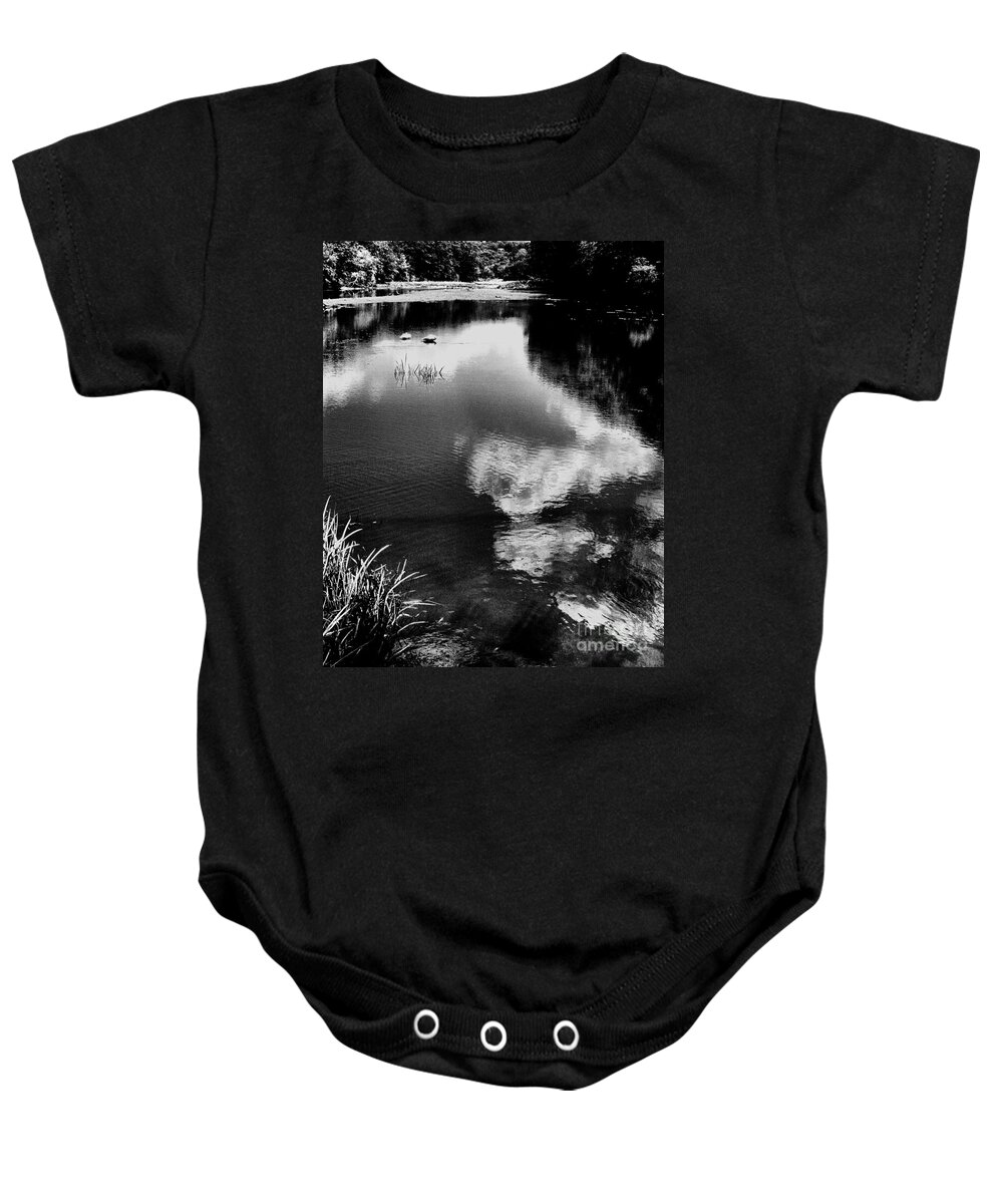 Seascapes Baby Onesie featuring the photograph Swan Lake by Robert McCubbin