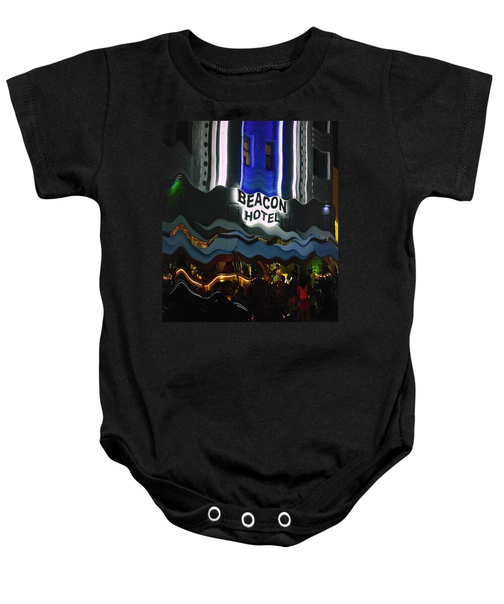 Beacon Hotel Baby Onesie featuring the photograph The Beacon Hotel by Gary Dean Mercer Clark