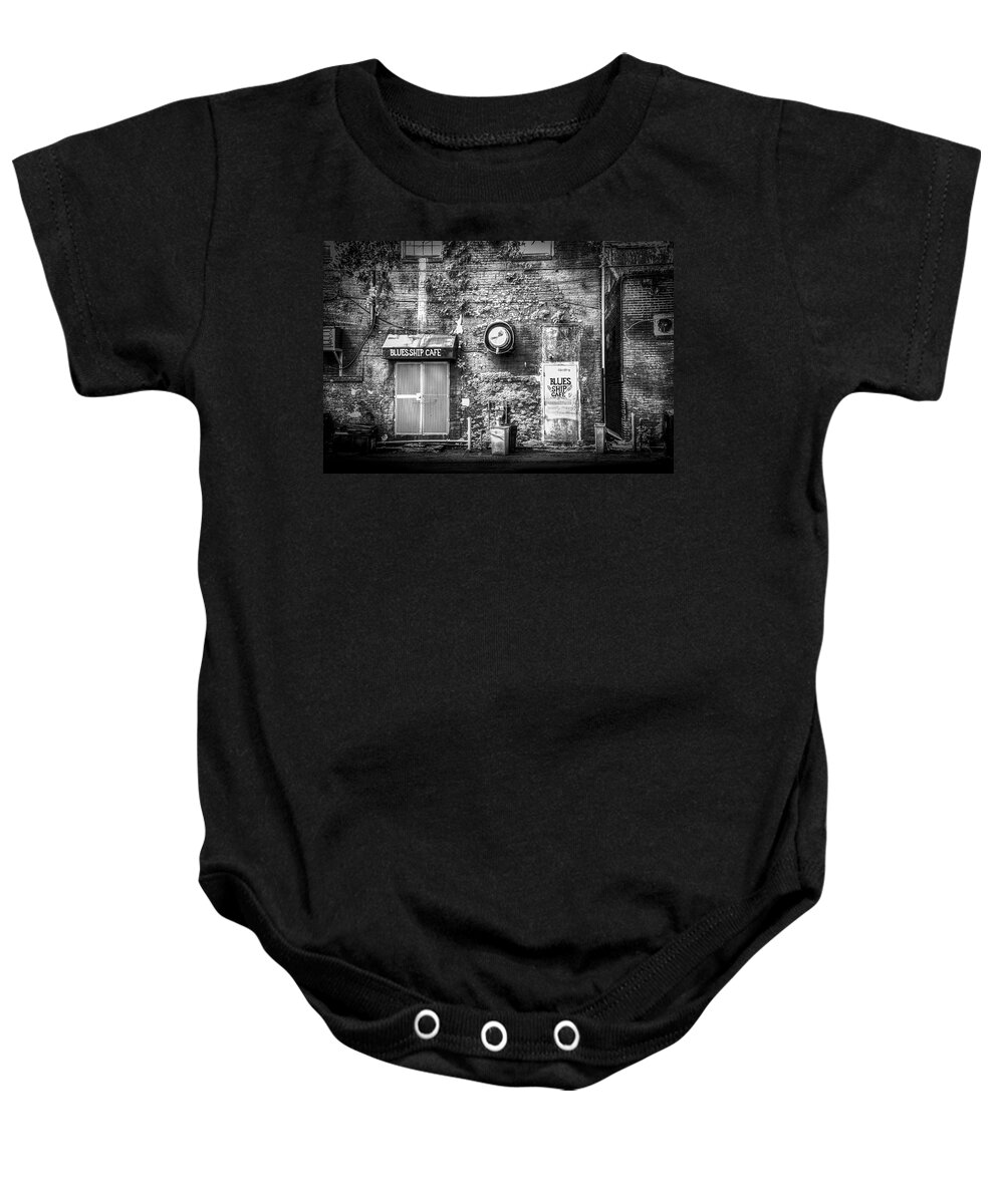 Blues Music Baby Onesie featuring the photograph The Blues Ship Cafe by Marvin Spates