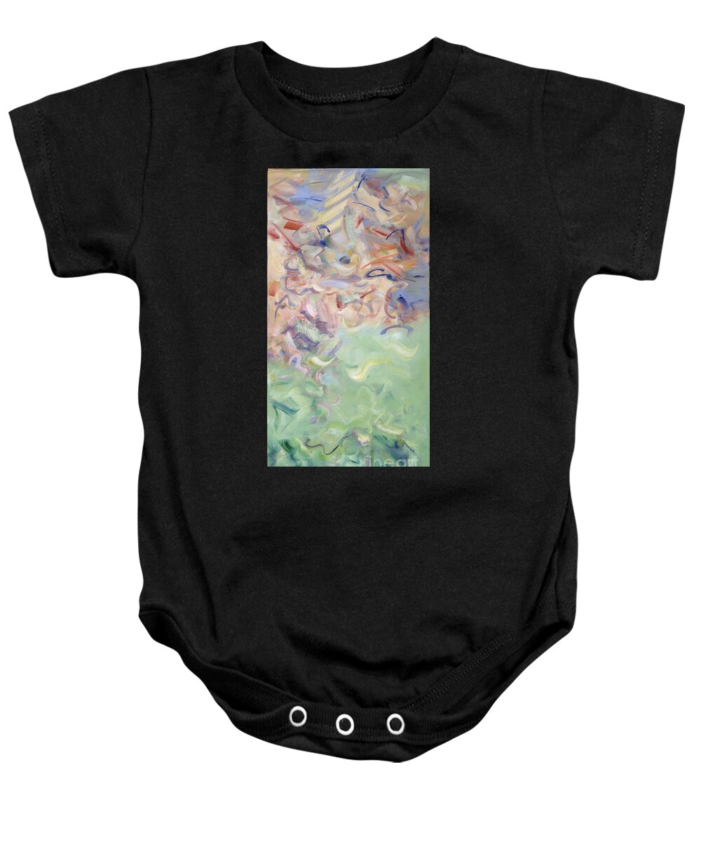 Oils Baby Onesie featuring the painting The Dream Stelae - Thutmose I by Ritchard Rodriguez