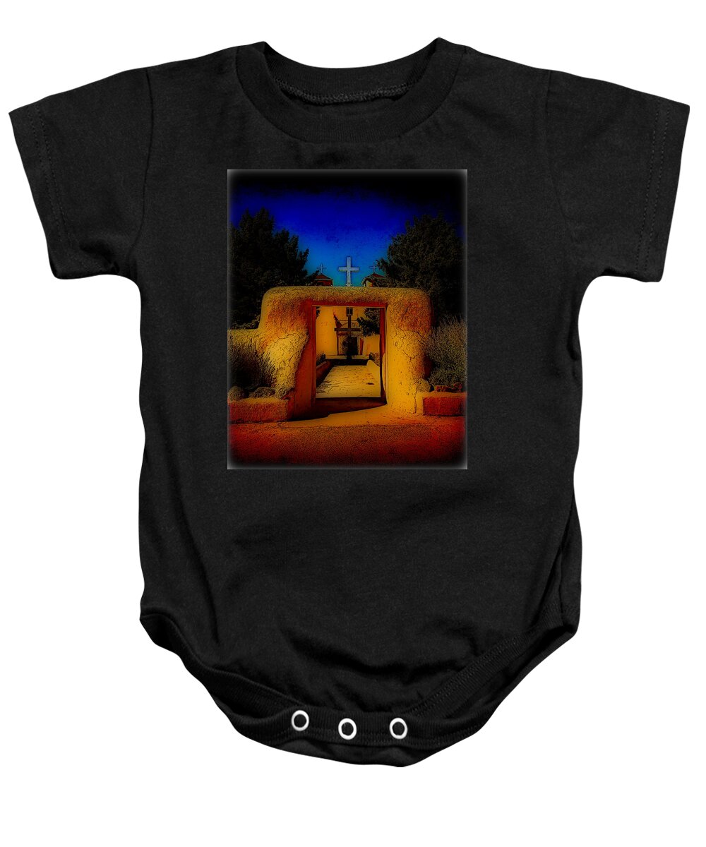 Gate Baby Onesie featuring the photograph The Gate by Charles Muhle