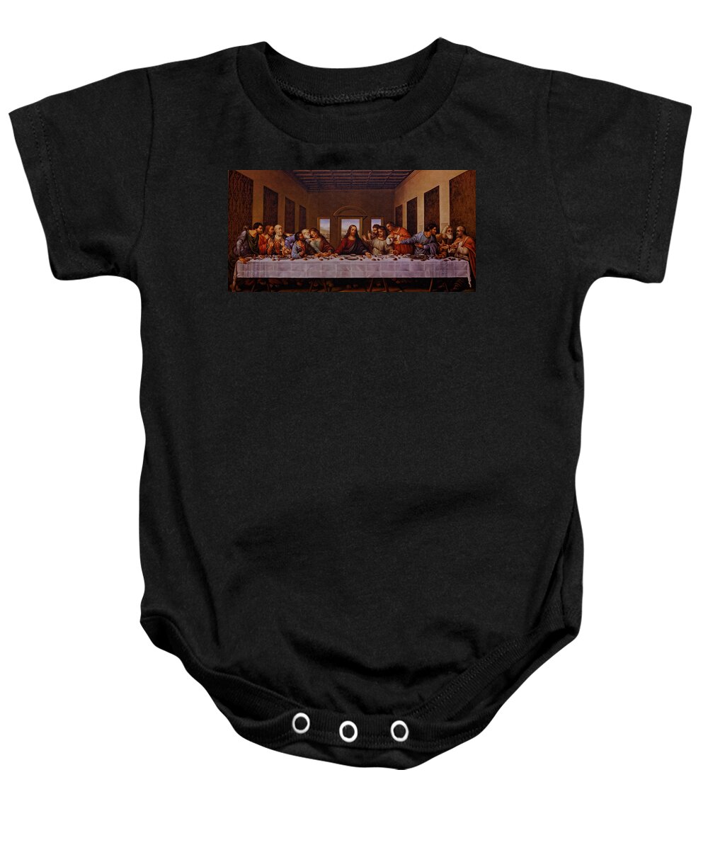 The Last Supper Baby Onesie featuring the photograph The Last Supper by Jonathan Davison