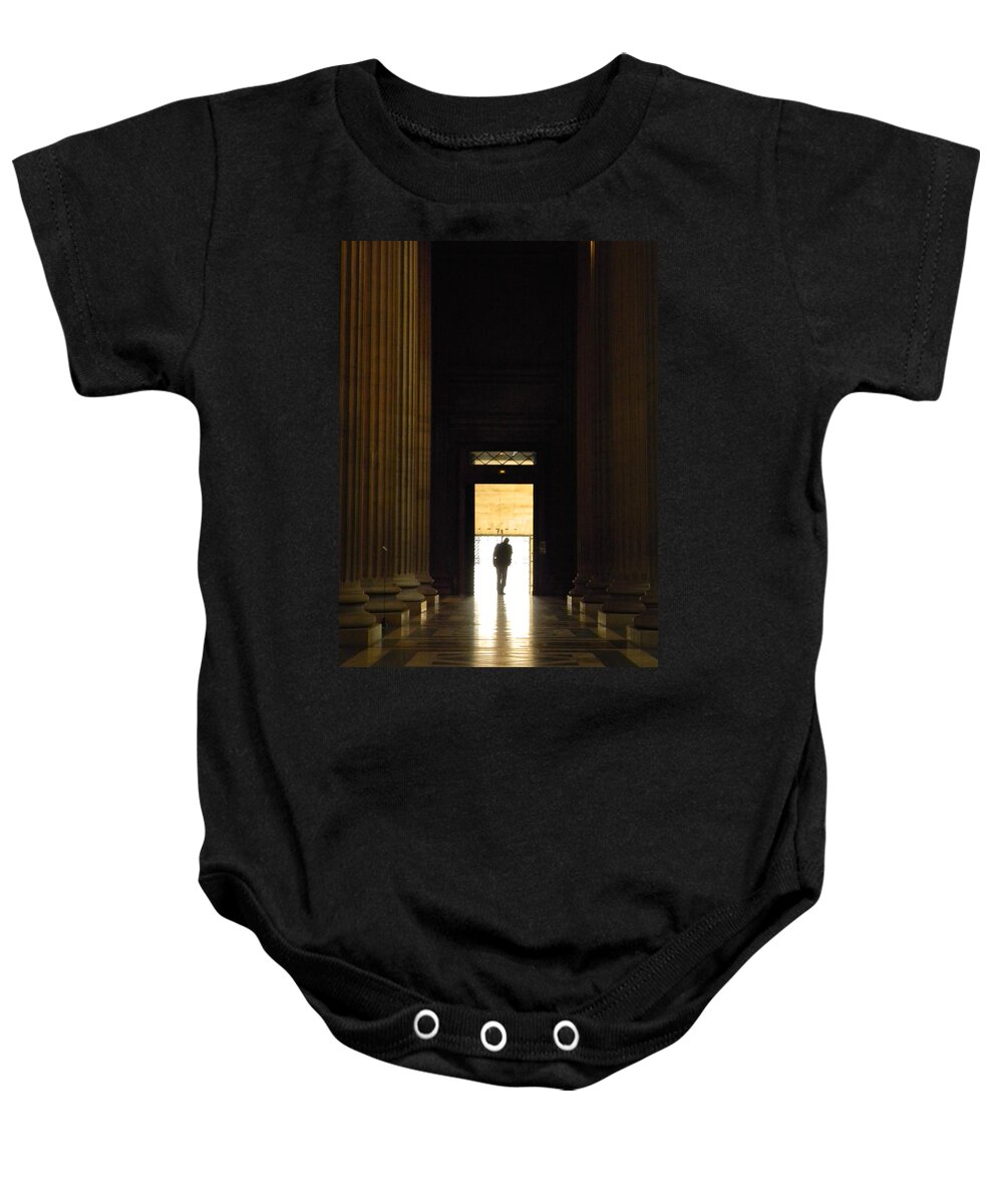 Paris Baby Onesie featuring the photograph The Lonely Parisian by Marwan George Khoury