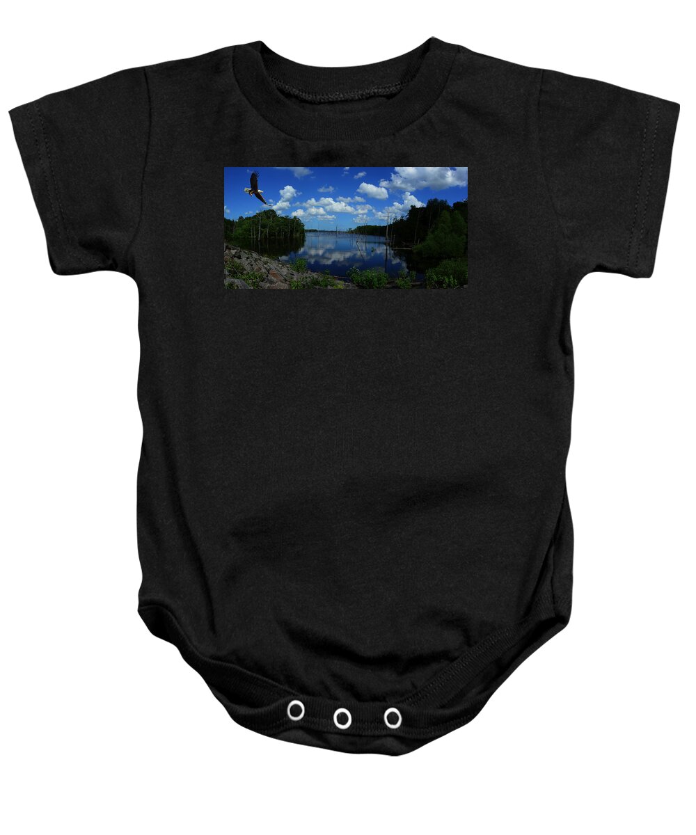 The Lord And His Manor Baby Onesie featuring the photograph The Lord and His Manor by Raymond Salani III