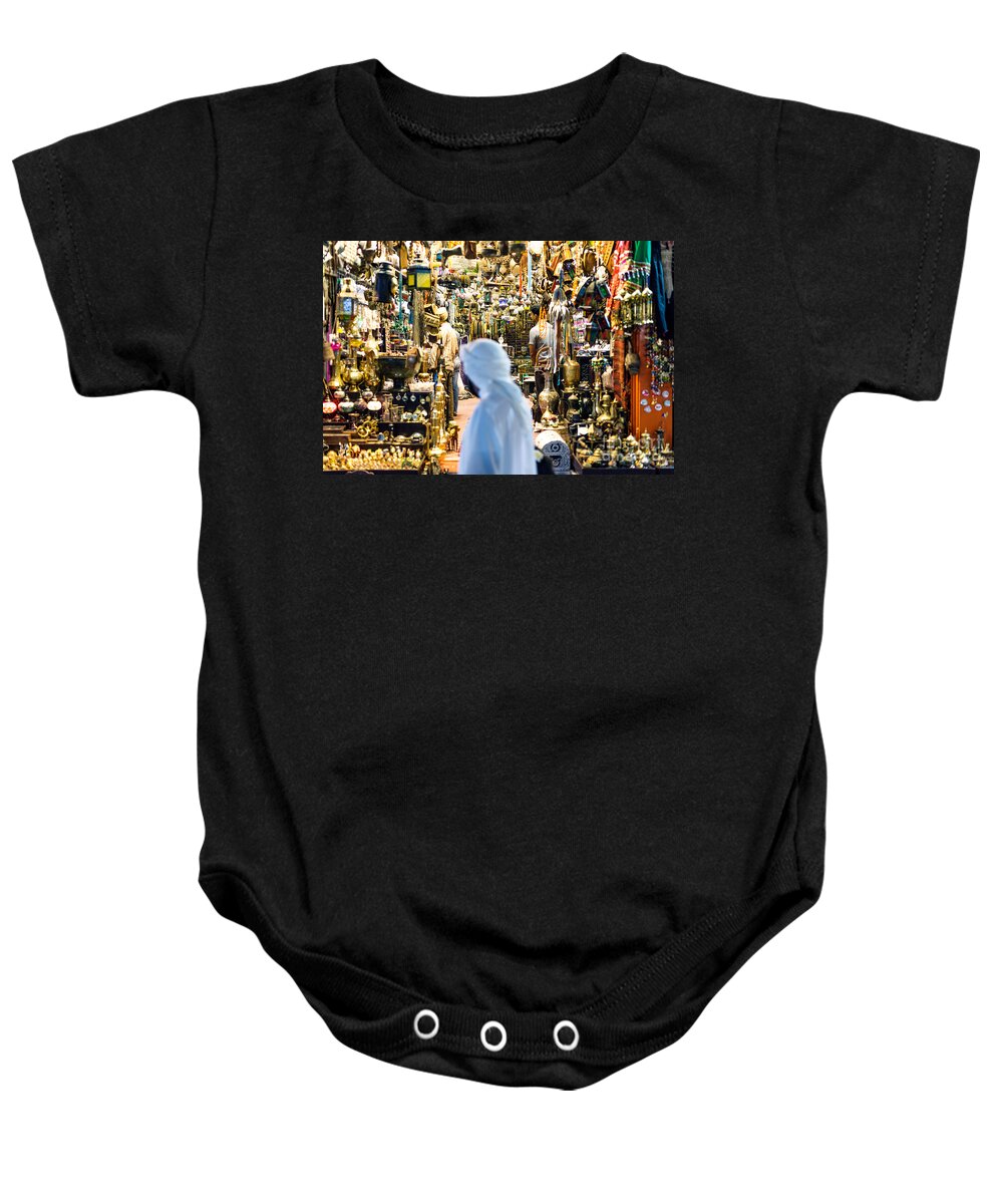 Oman Baby Onesie featuring the photograph The old souk of Muscat - Oman by Matteo Colombo