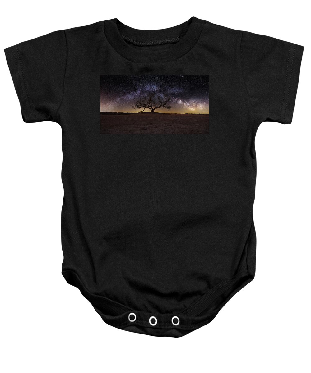 Milky Way Baby Onesie featuring the photograph The One by Aaron J Groen