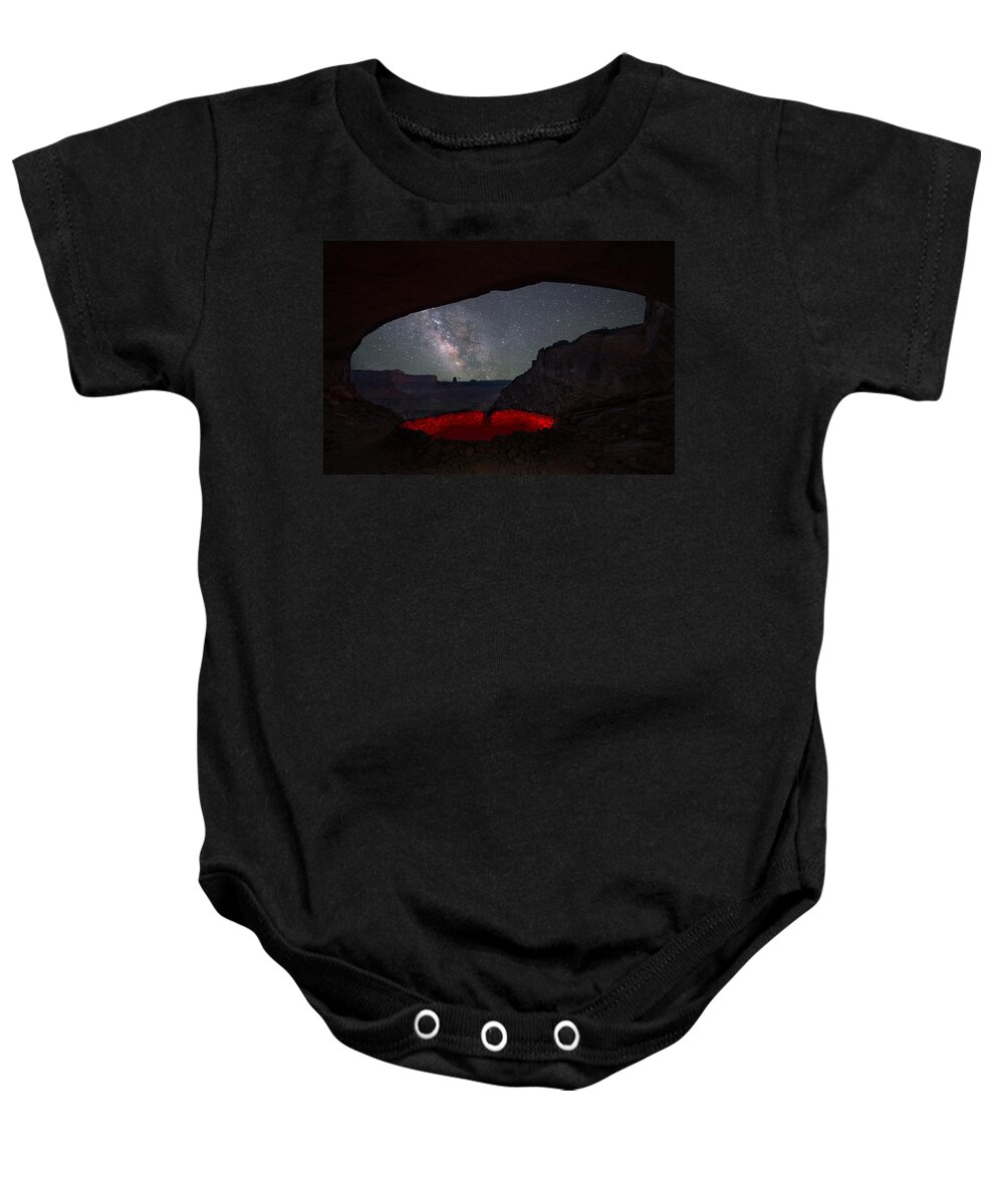 Utah Baby Onesie featuring the photograph The Portal by Dustin LeFevre
