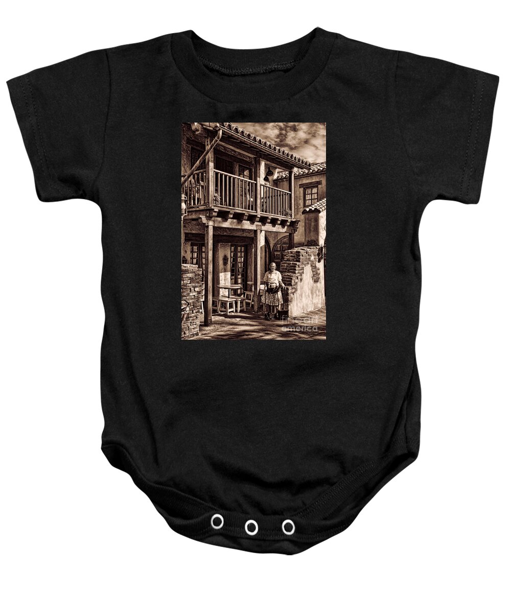 Taco House Baby Onesie featuring the photograph Tijuana Taco House by Lee Dos Santos