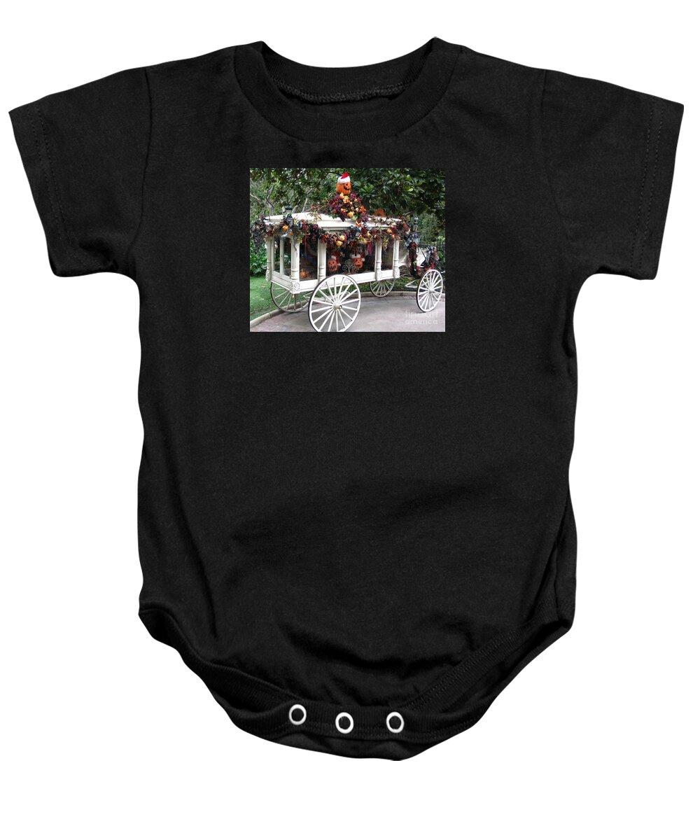Hearse Baby Onesie featuring the photograph Time For Re-Hearsal by Vivian Martin