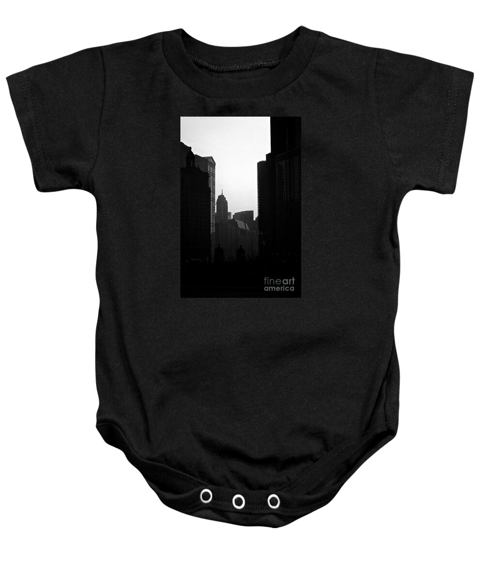 Skyscrapers Baby Onesie featuring the photograph Towers - City of Chicago by Frank J Casella