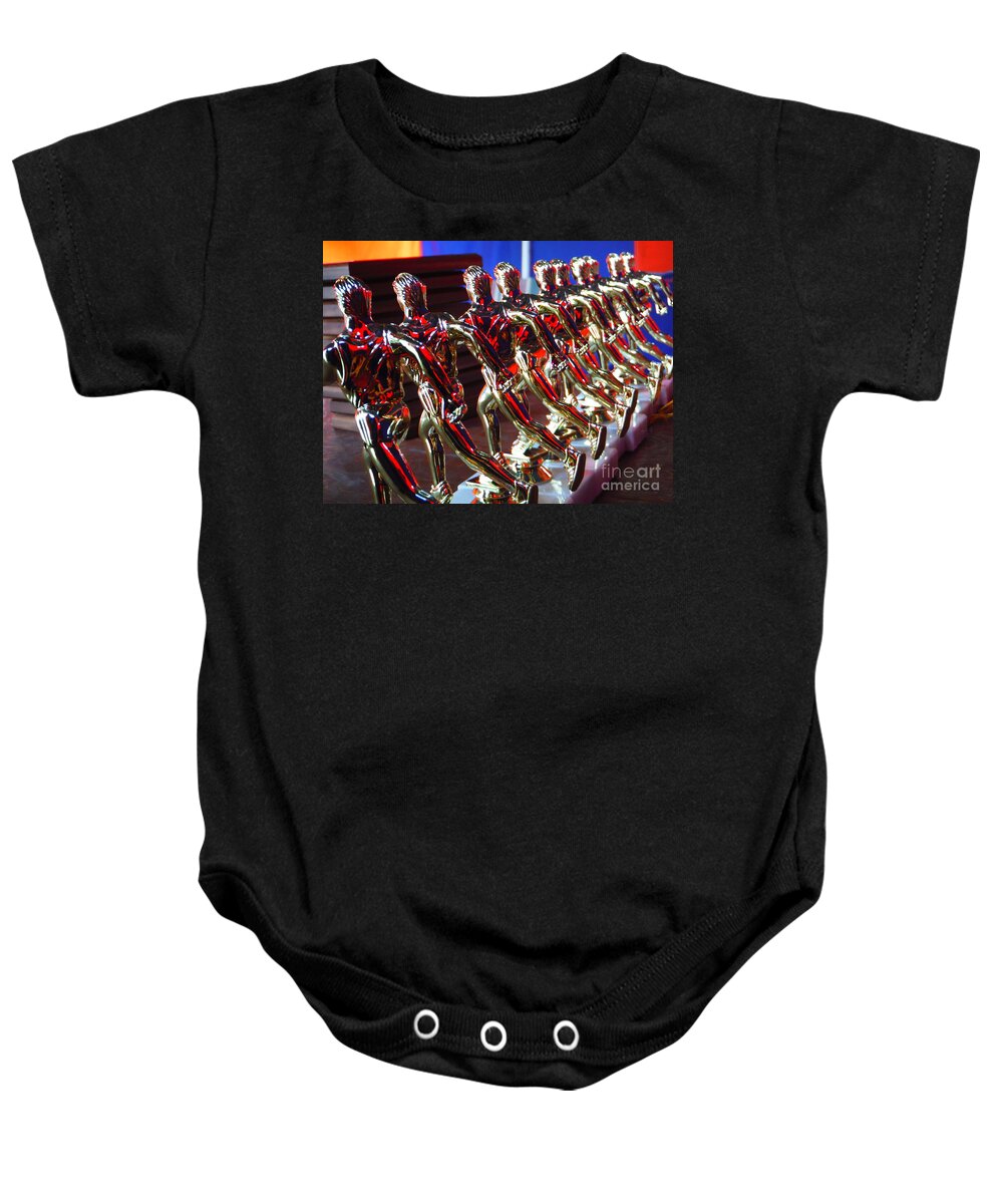 Trophy Boys Baby Onesie featuring the photograph Trophy Boys by Paddy Shaffer