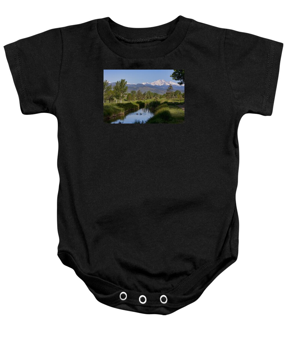 Twin Peaks Baby Onesie featuring the photograph Twin Peaks View by James BO Insogna