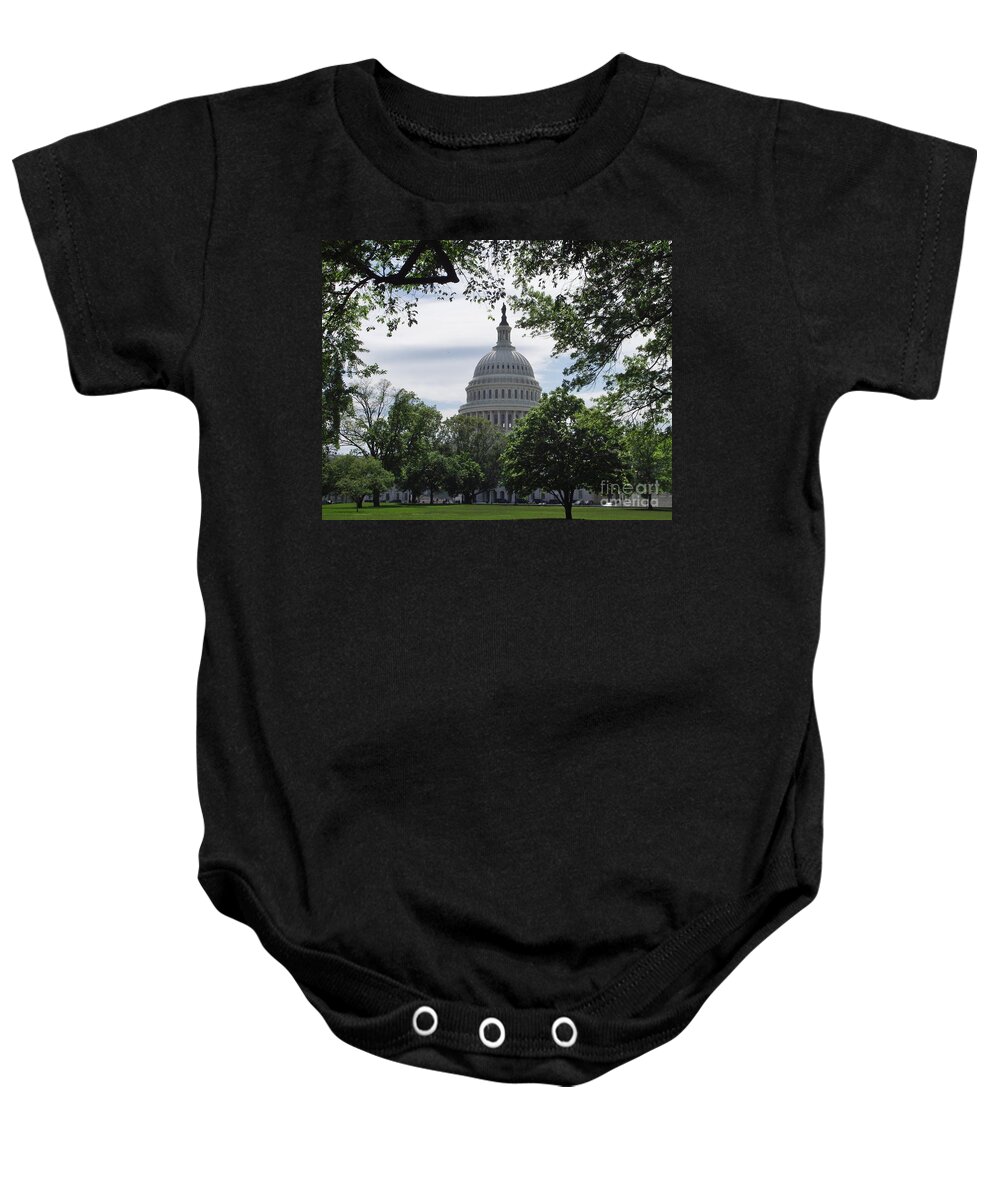United States Capital Building Baby Onesie featuring the photograph United States Capital by Michelle Welles
