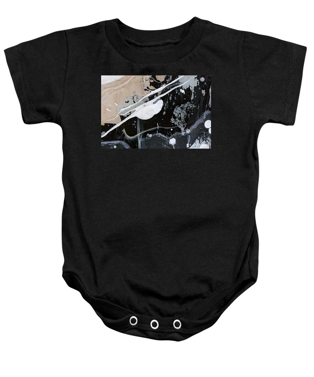 Abstract Baby Onesie featuring the painting Untitled One by Maria Lankina