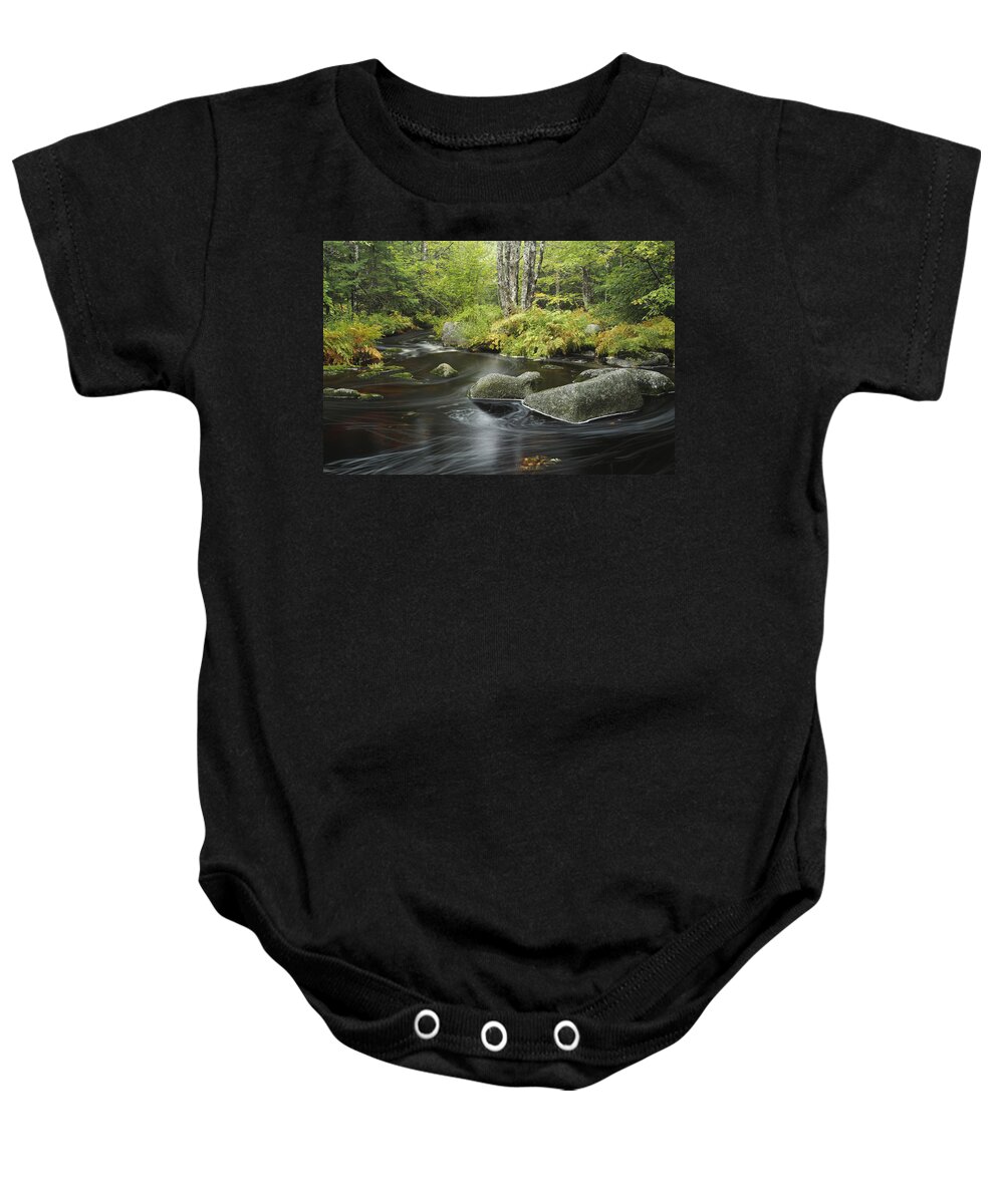 Feb0514 Baby Onesie featuring the photograph Upper Bear River In Early Autumn Nova by Scott Leslie