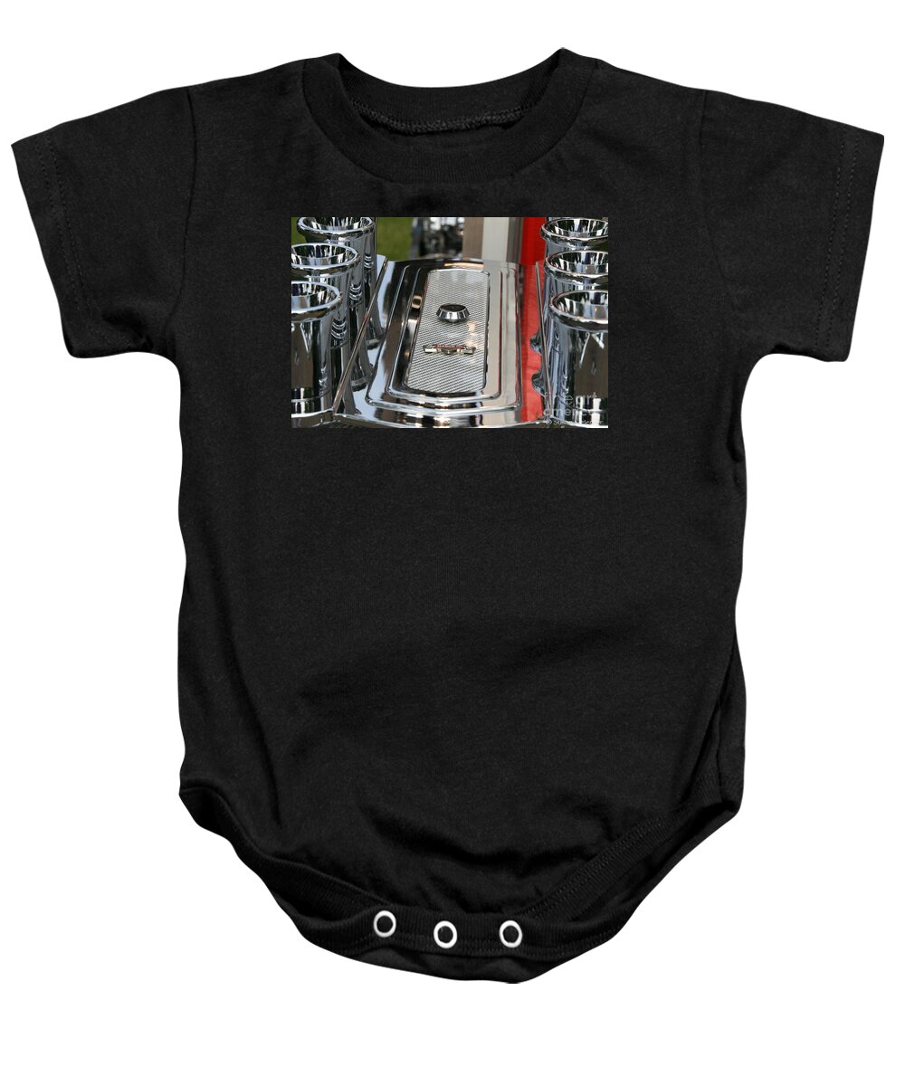 Automobile Baby Onesie featuring the photograph Velocity Stacks by Susan Herber