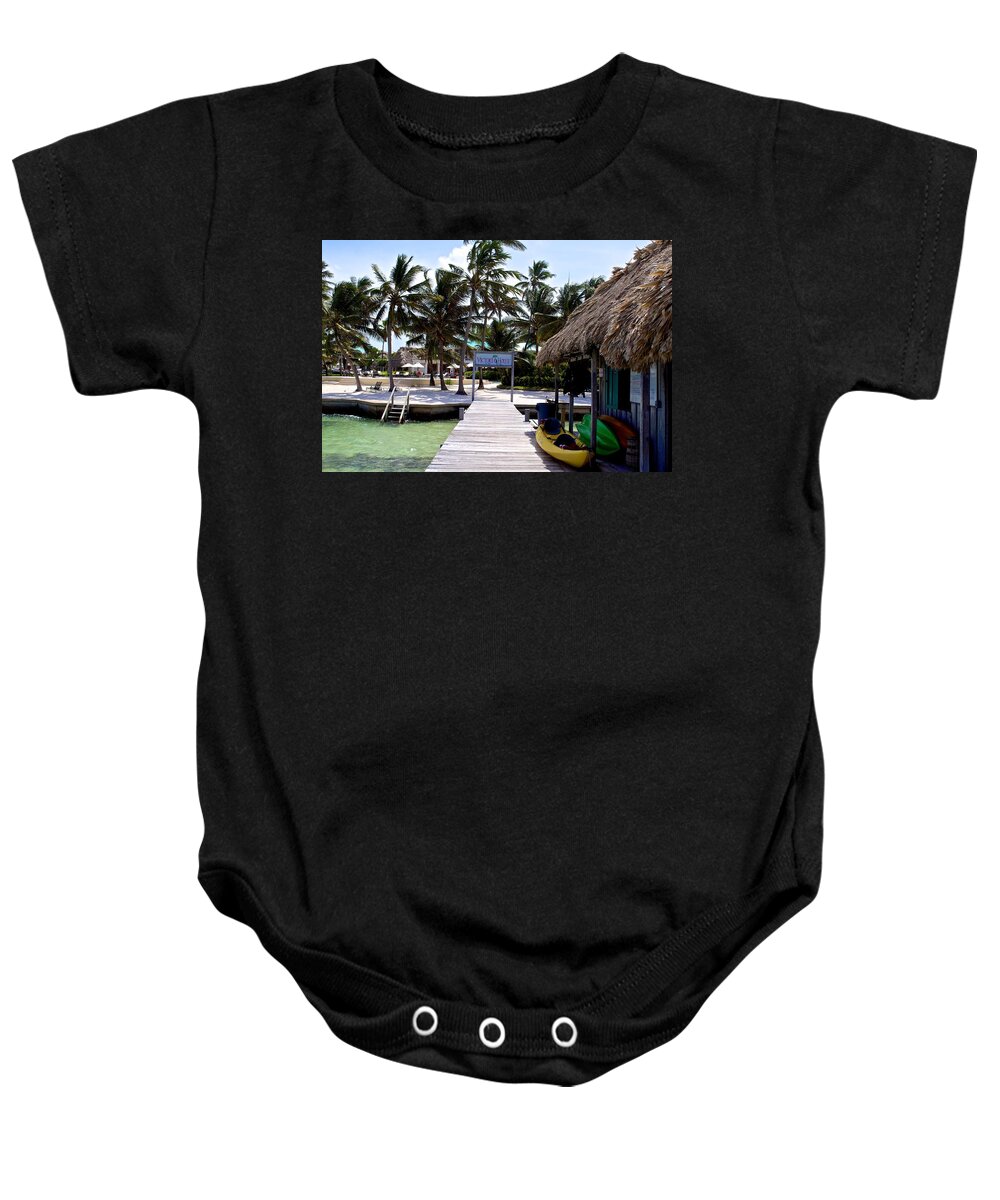 Victoria House Prints Baby Onesie featuring the photograph Victoria House Resort by Kristina Deane