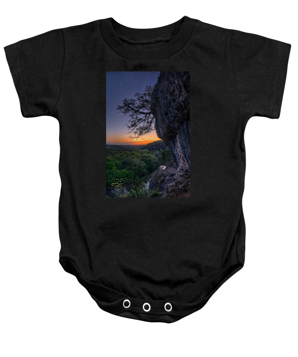 2014 Baby Onesie featuring the photograph Vilander Bluffs by Robert Charity