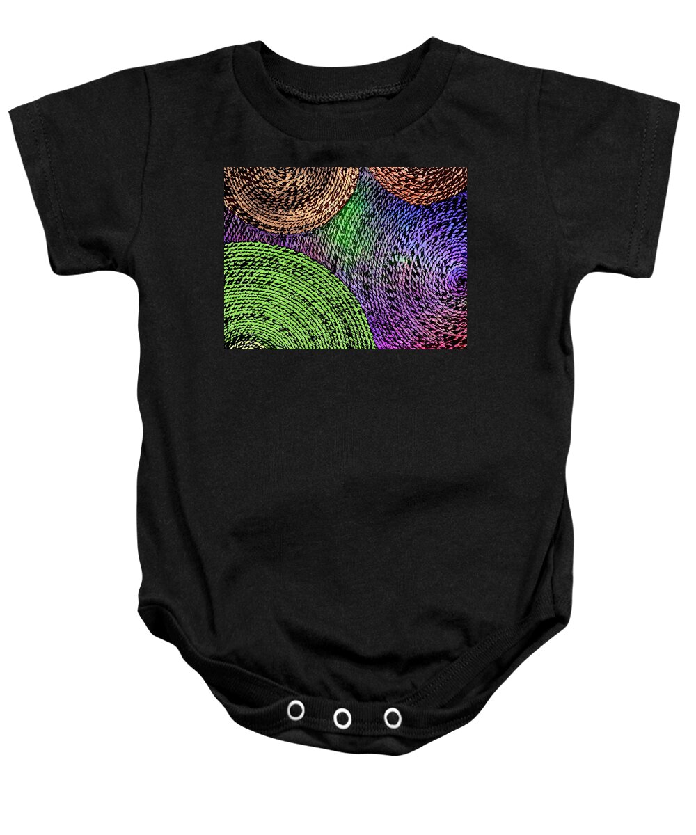 Circles Baby Onesie featuring the photograph Weaving Universe by Glenn McCarthy Art and Photography