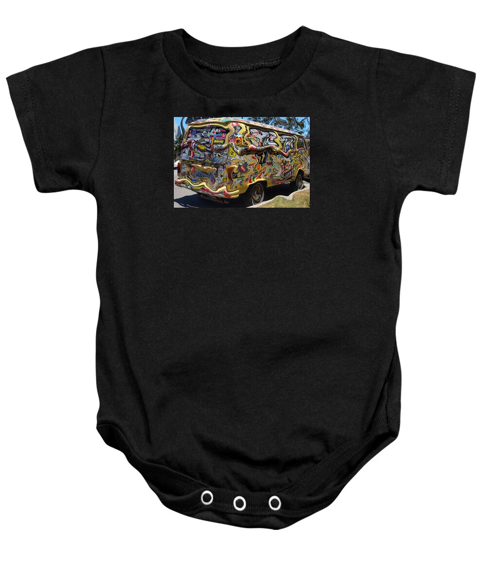 Volkswagen Baby Onesie featuring the photograph What a Long Strange Trip by Joe Schofield