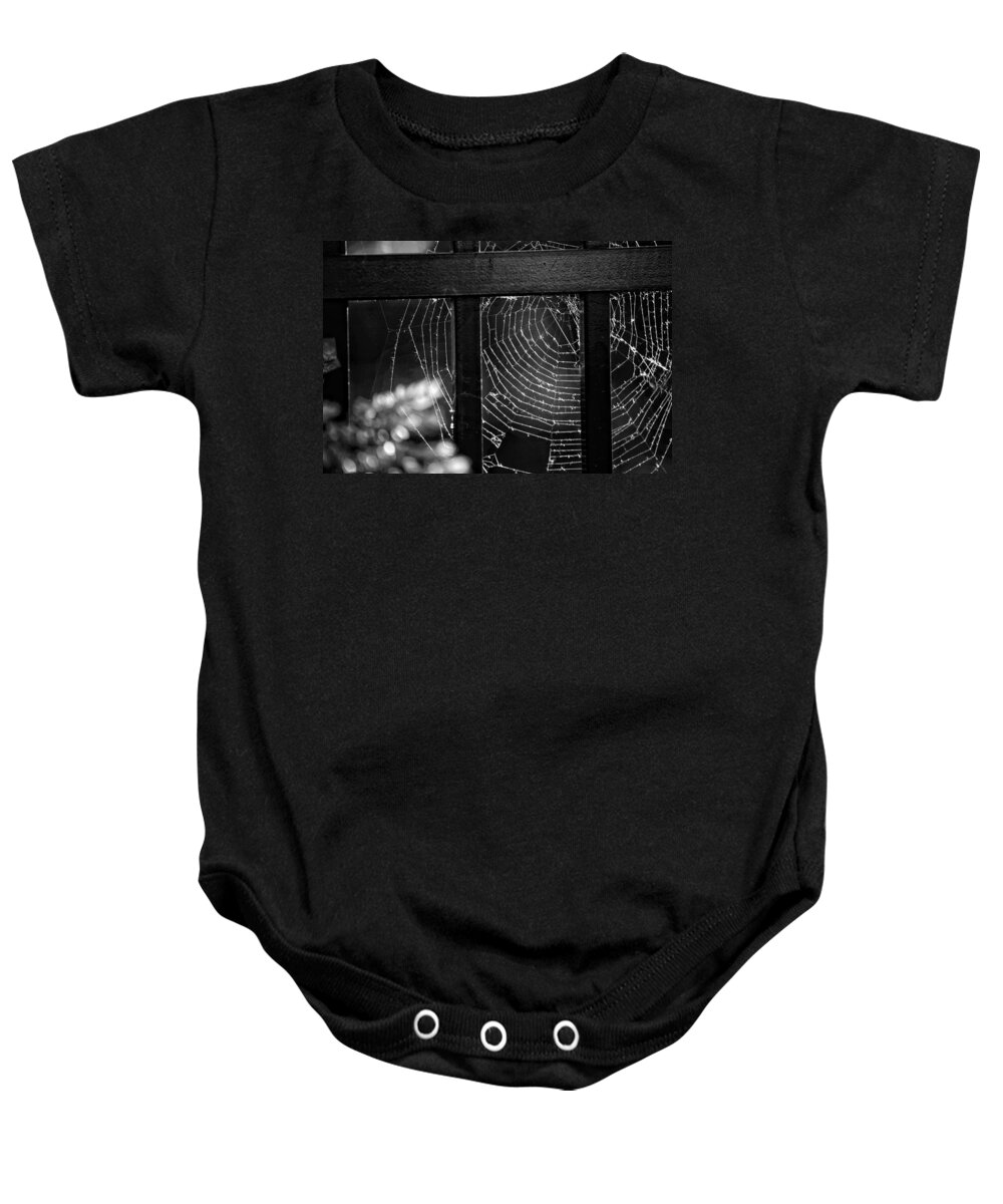 Fall Baby Onesie featuring the photograph Wonder Web by Carrie Ann Grippo-Pike
