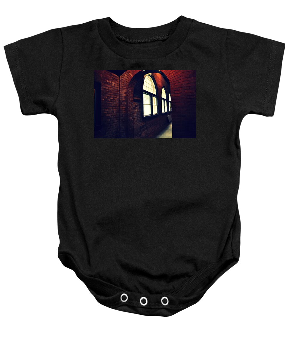 Groton School Baby Onesie featuring the photograph The Fives Court #1 by Marysue Ryan
