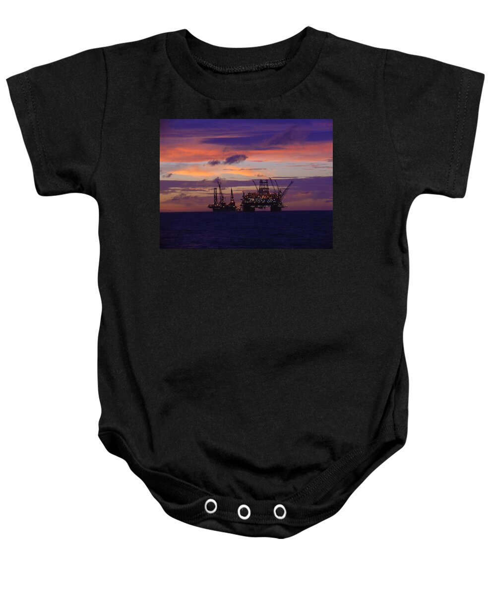 Thunder Horse Baby Onesie featuring the photograph Thunder Horse Before the Storm by Charles and Melisa Morrison