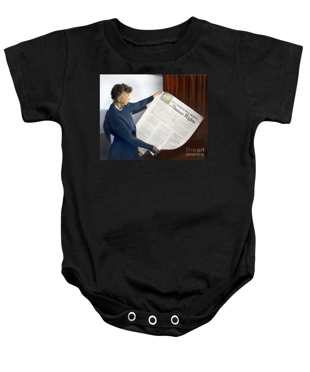 1949 Baby Onesie featuring the photograph Anna Eleanor Roosevelt #2 by Granger