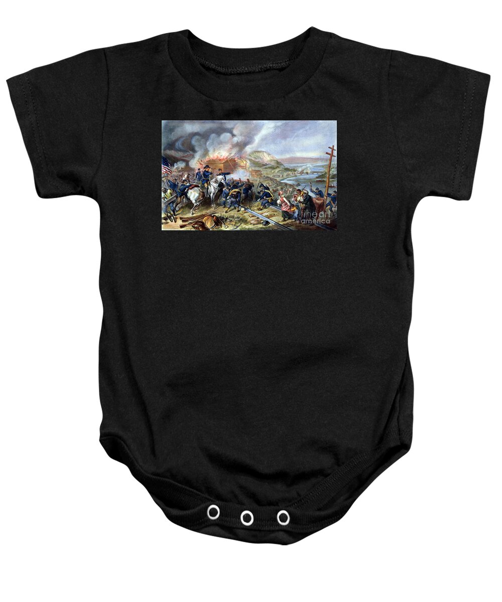 1864 Baby Onesie featuring the photograph Georgia: Shermans March #2 by Granger