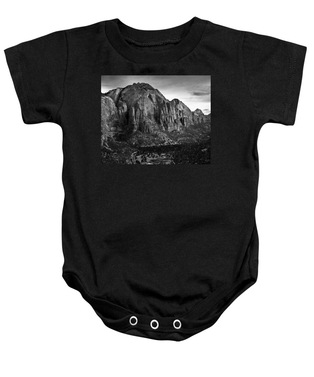 Mountains Baby Onesie featuring the photograph Zion National Park #2 by Larry Carr