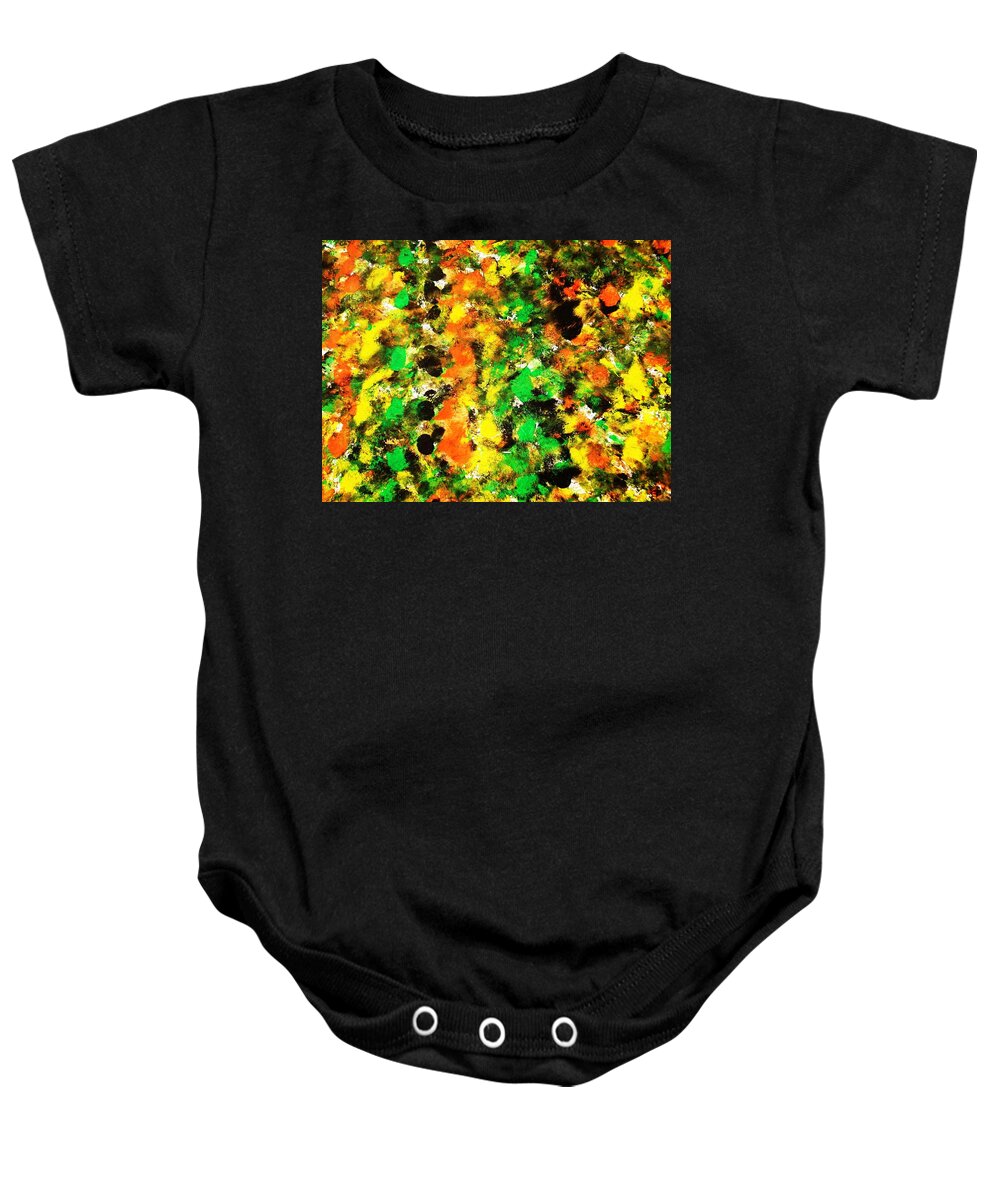 Water Baby Onesie featuring the painting Colorful Water Color Painting #4 by Sumit Mehndiratta