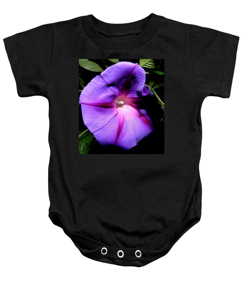 Purply Baby Onesie featuring the photograph A Morning Full Of Glory by Kim Galluzzo