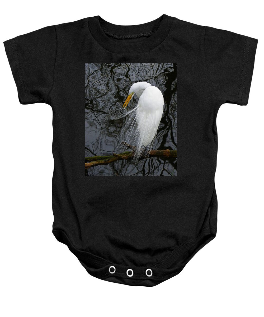 Bird Baby Onesie featuring the photograph A Thing of Beauty by Judy Wanamaker