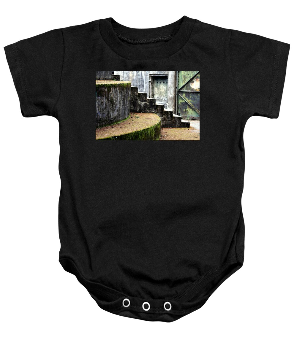 Battery Art Baby Onesie featuring the photograph An Abandoned Fortress by Marie Jamieson
