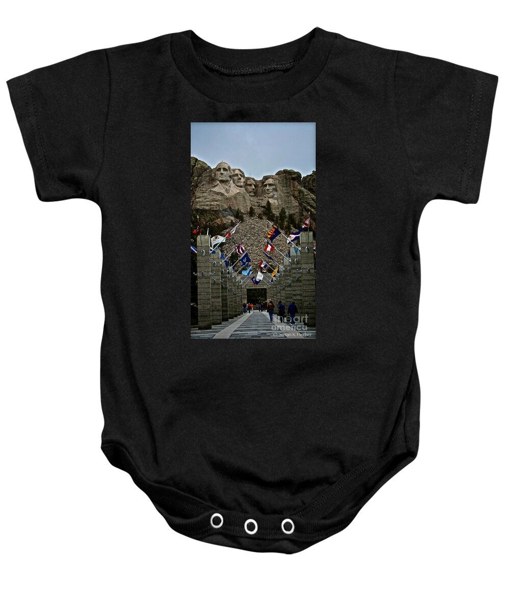 National Park Baby Onesie featuring the photograph Collective by Susan Herber