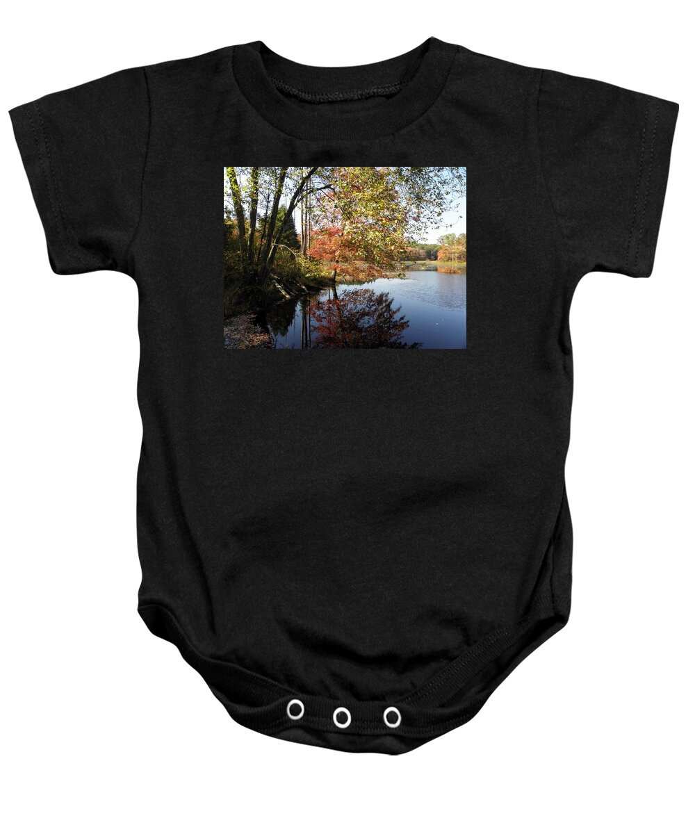 Colors Baby Onesie featuring the photograph colors of October by Kim Galluzzo