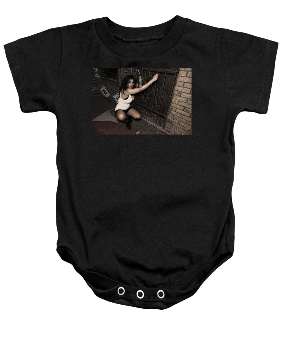 Woman Baby Onesie featuring the photograph Concrete Velvet 13 by Donna Blackhall