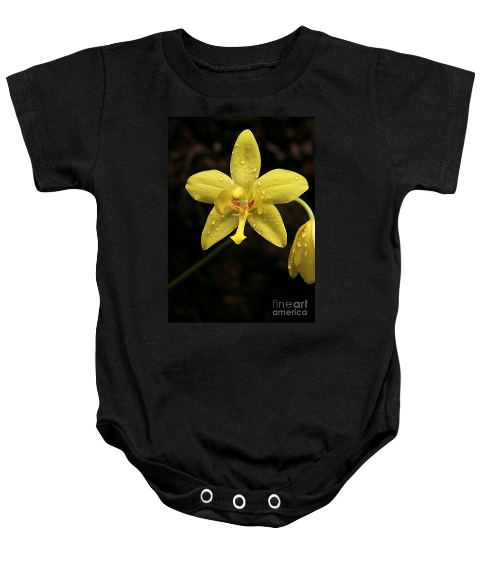 Orchid Baby Onesie featuring the photograph Crying Orchid by Sabrina L Ryan