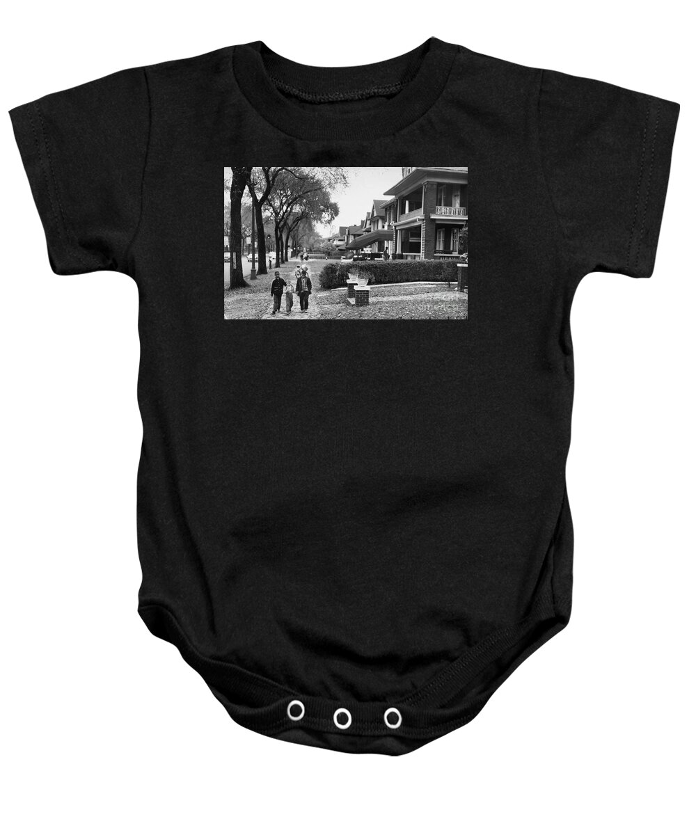 1957 Baby Onesie featuring the photograph Detroit: Integration, 1957 by Granger