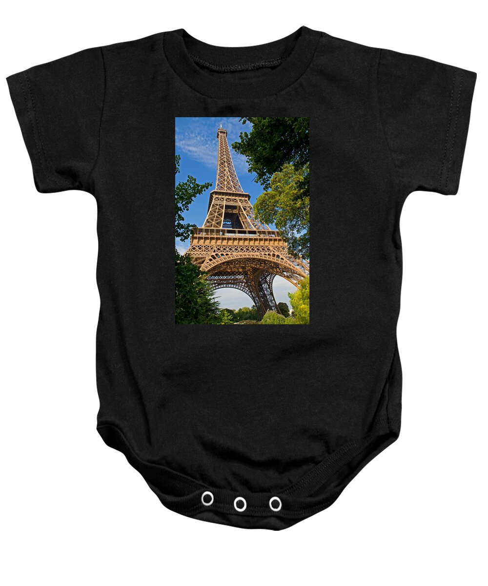Europe Baby Onesie featuring the photograph Eiffle Tower by David Freuthal
