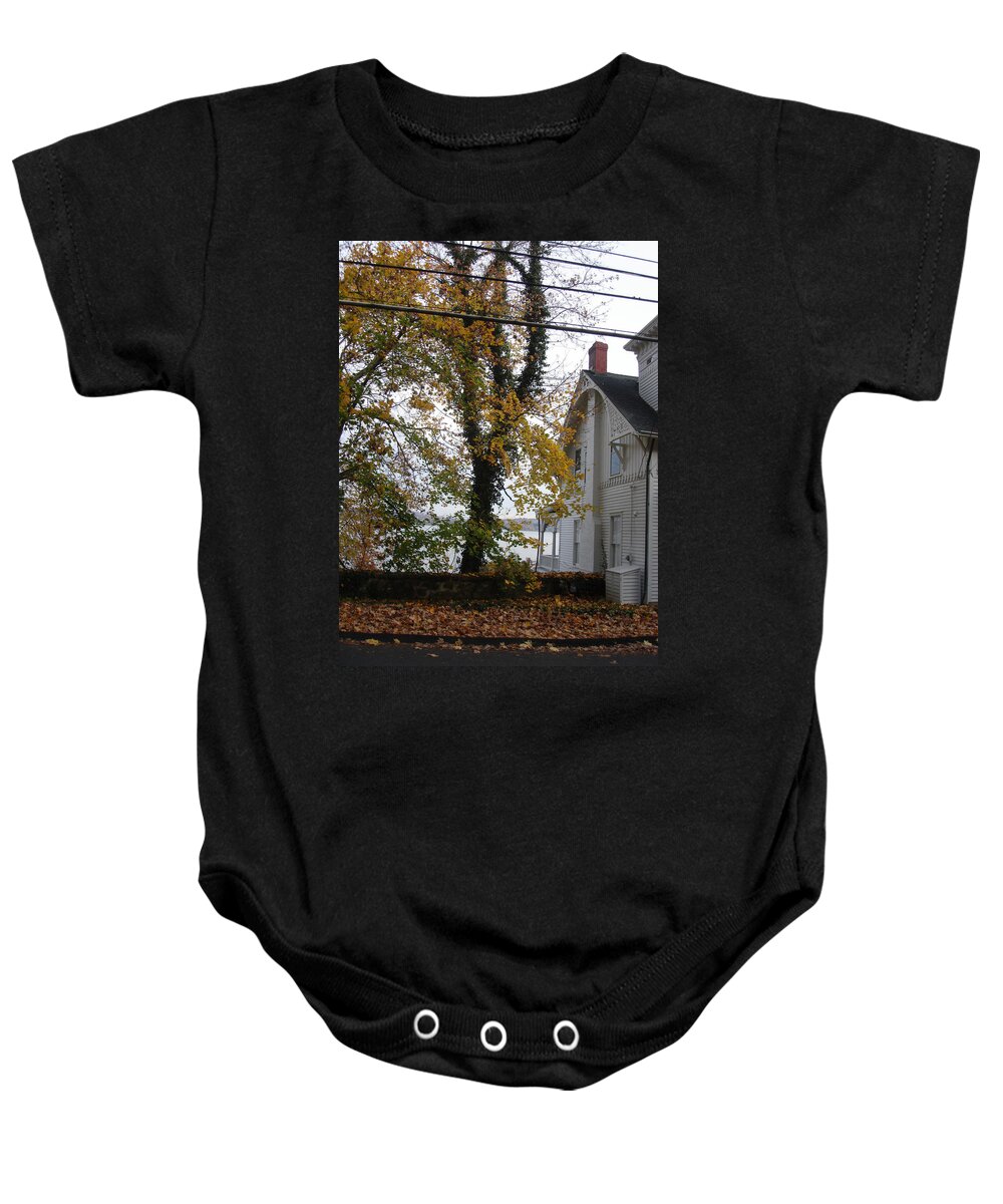  Baby Onesie featuring the photograph Fall in Nayack by Viola El